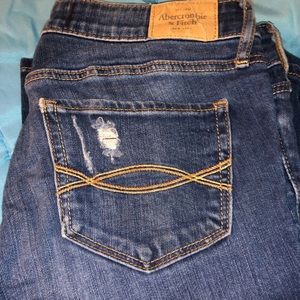 A&F skinny ripped jeans